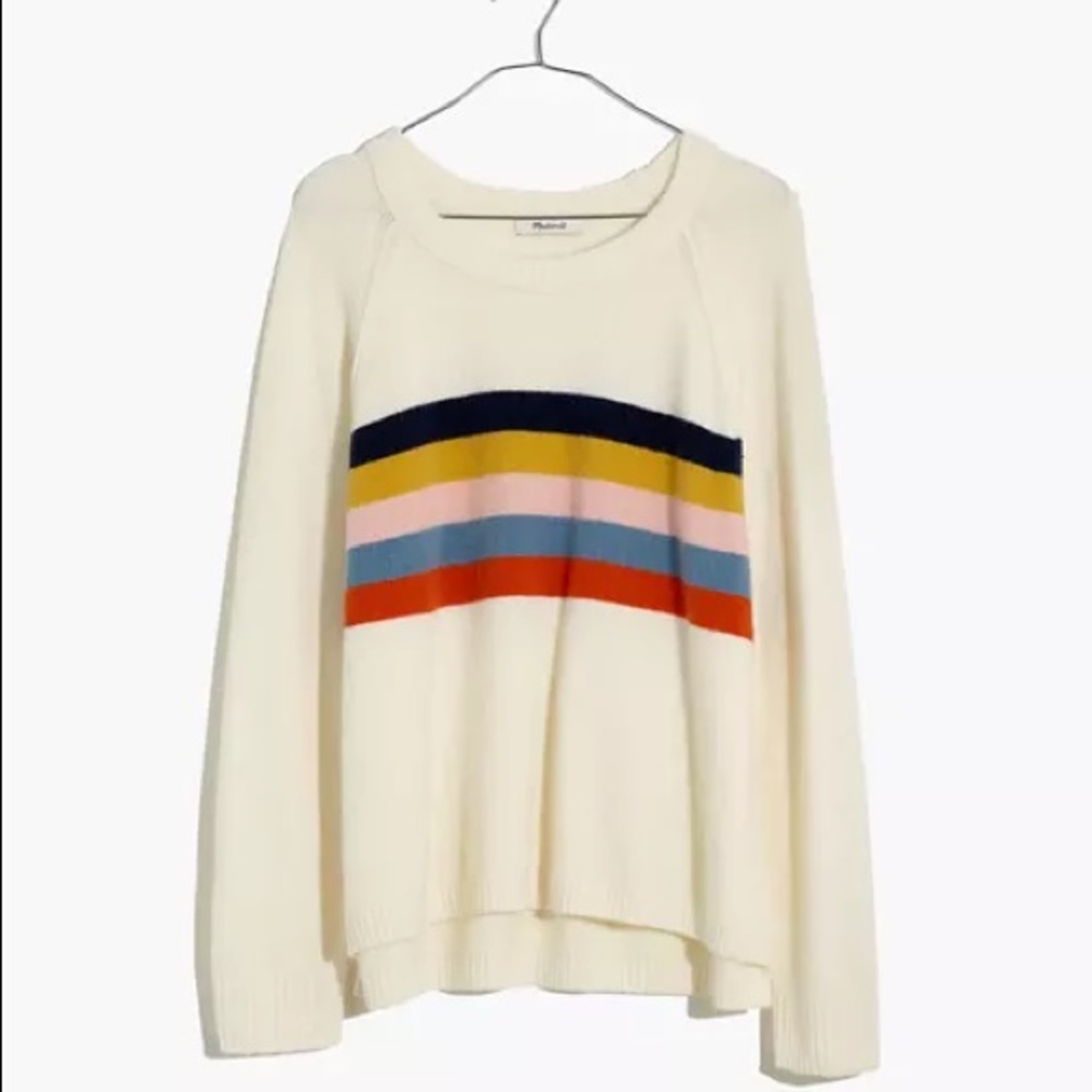 Placed Stripe Allister Pullover Sweater